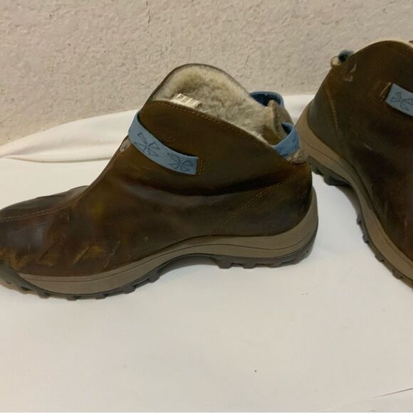 TIMBERLAND Waterproof Leather Brown Winter Hiking Sport Ankle Boots Women's Sz 7 - Picture 3 of 12
